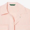 Chaqueta de seersucker a rayas
