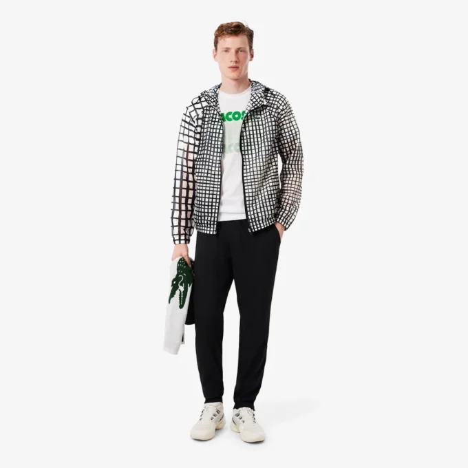 Chaqueta deportiva ligera con estampado de cocodrilo para hombre