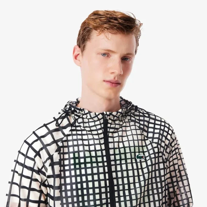 Chaqueta deportiva ligera con estampado de cocodrilo para hombre