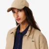 Chaqueta elástica de doble cuello para mujer