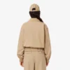 Chaqueta elástica de doble cuello para mujer