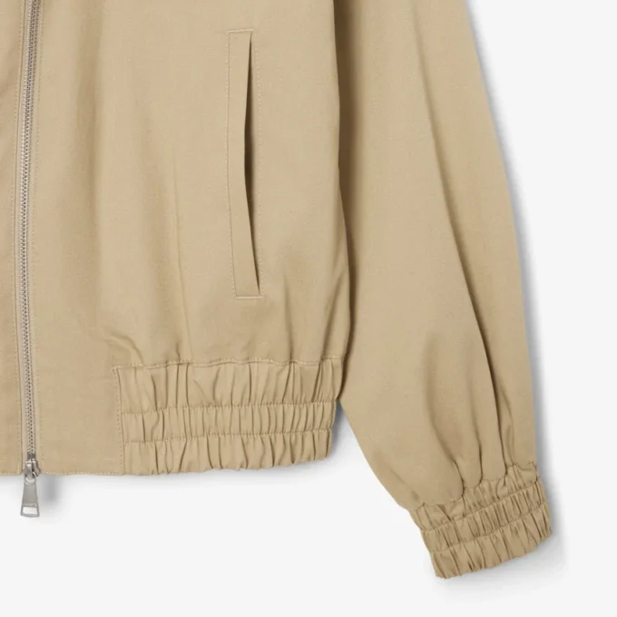Chaqueta elástica de doble cuello para mujer