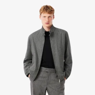 Chaqueta Harrington de lana para hombre