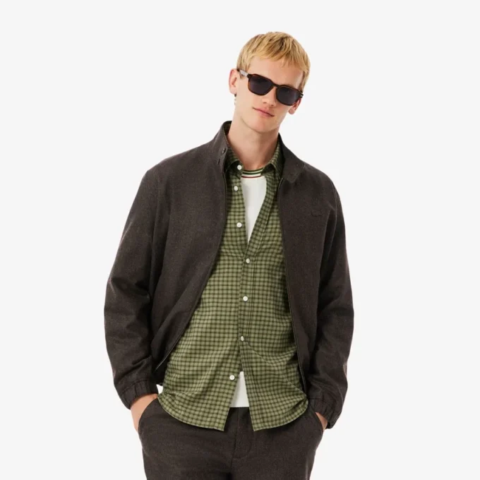 Chaqueta Harrington de lana para hombre