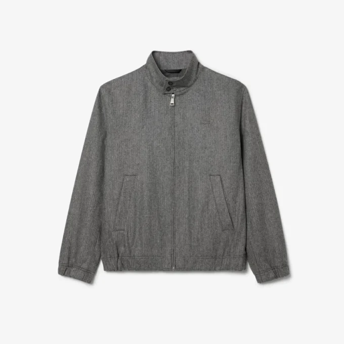 Chaqueta Harrington de lana para hombre