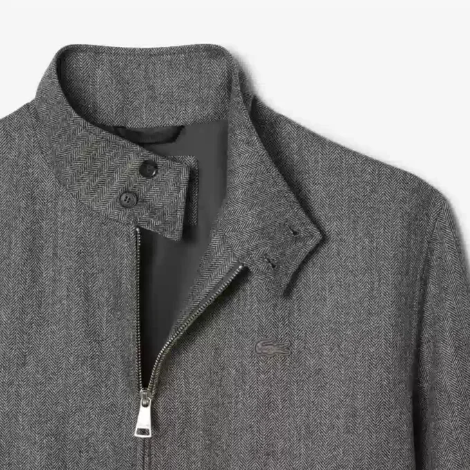 Chaqueta Harrington de lana para hombre