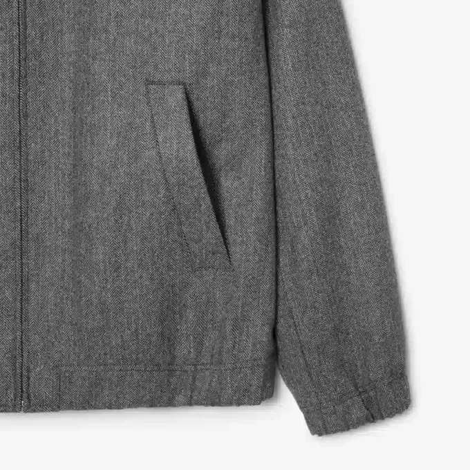 Chaqueta Harrington de lana para hombre