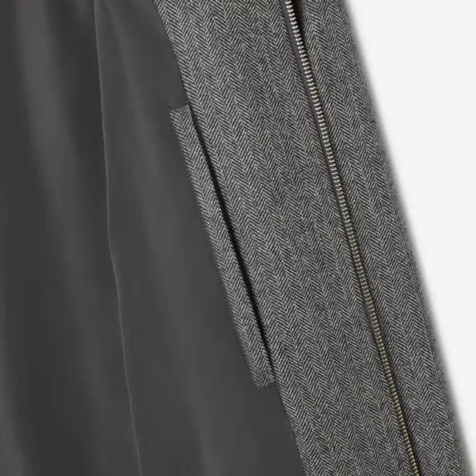 Chaqueta Harrington de lana para hombre