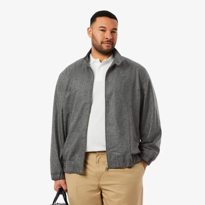 Chaqueta Harrington de lana para hombre