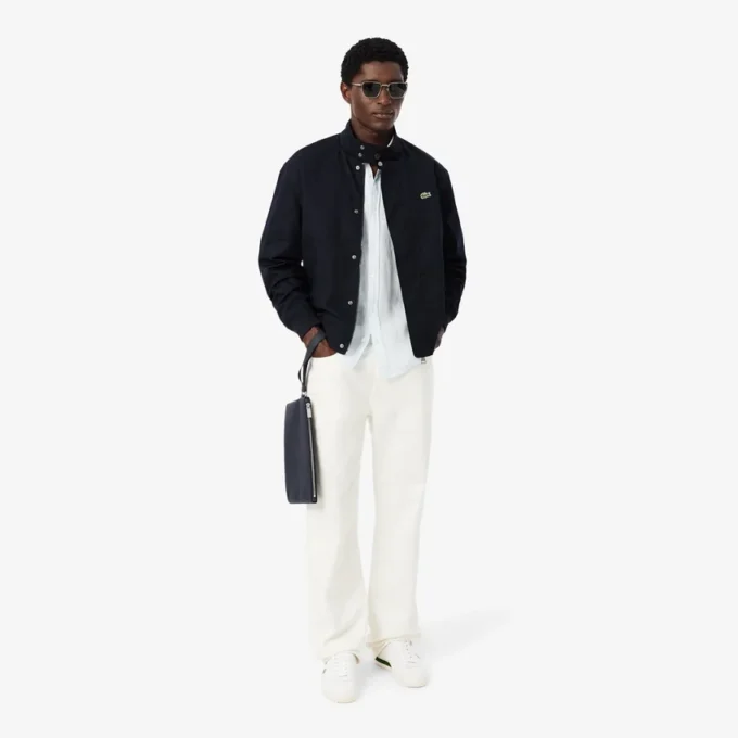 Chaqueta Harrington de sarga repelente al agua