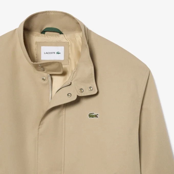 Chaqueta Harrington de sarga repelente al agua