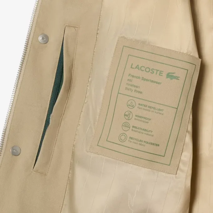 Chaqueta Harrington de sarga repelente al agua
