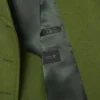 Chaqueta larga de lana con efecto slub de la pasarela