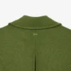 Chaqueta larga de lana con efecto slub de la pasarela