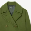 Chaqueta larga de lana con efecto slub de la pasarela