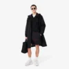 Chaqueta larga impermeable para hombre, plegable