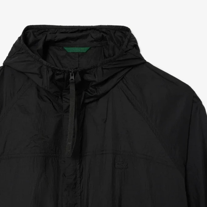 Chaqueta larga impermeable para hombre, plegable