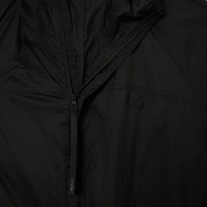 Chaqueta larga impermeable para hombre, plegable