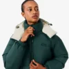 Chaqueta larga oversize de plumón para mujer