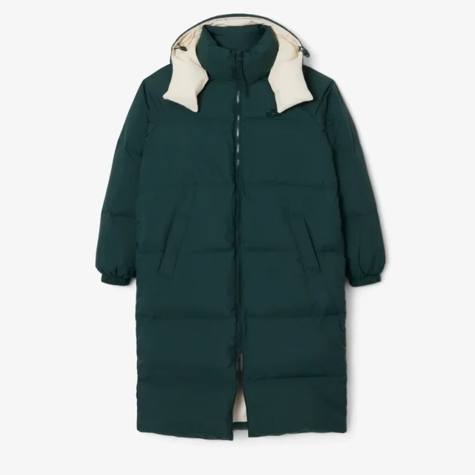 Chaqueta larga oversize de plumón para mujer