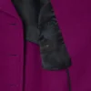 Chaqueta marinera de lana con efecto slub de la pasarela
