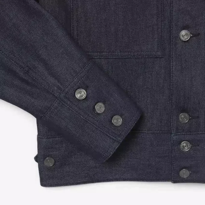 Chaqueta vaquera índigo de pasarela