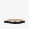 Cinturón de piel lisa