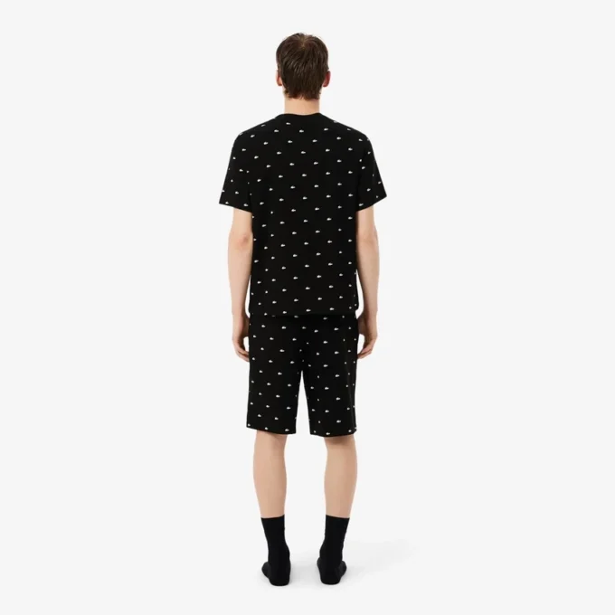 Conjunto de pijama de algodón estampado para hombre