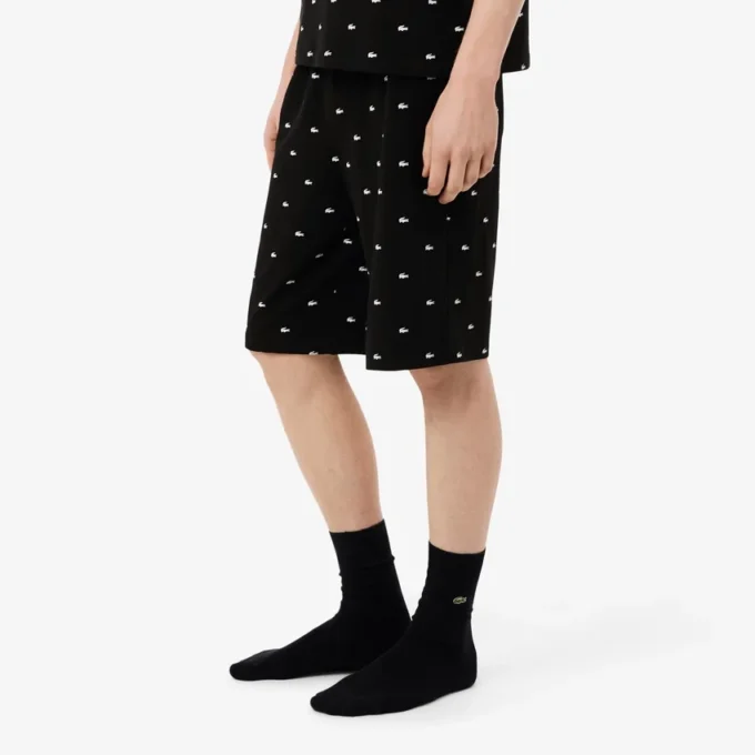 Conjunto de pijama de algodón estampado para hombre