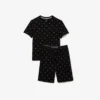 Conjunto de pijama de algodón estampado para hombre