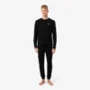 Conjunto de pijama de cintura plateada para hombre