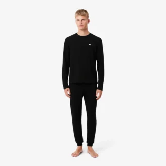 Conjunto de pijama de cintura plateada para hombre