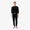 Conjunto de pijama de cintura plateada para hombre