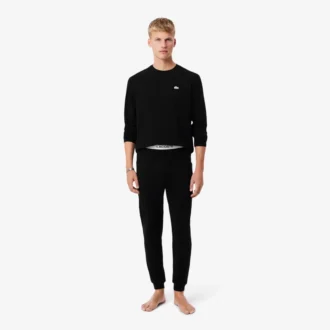 Conjunto de pijama de cintura plateada para hombre