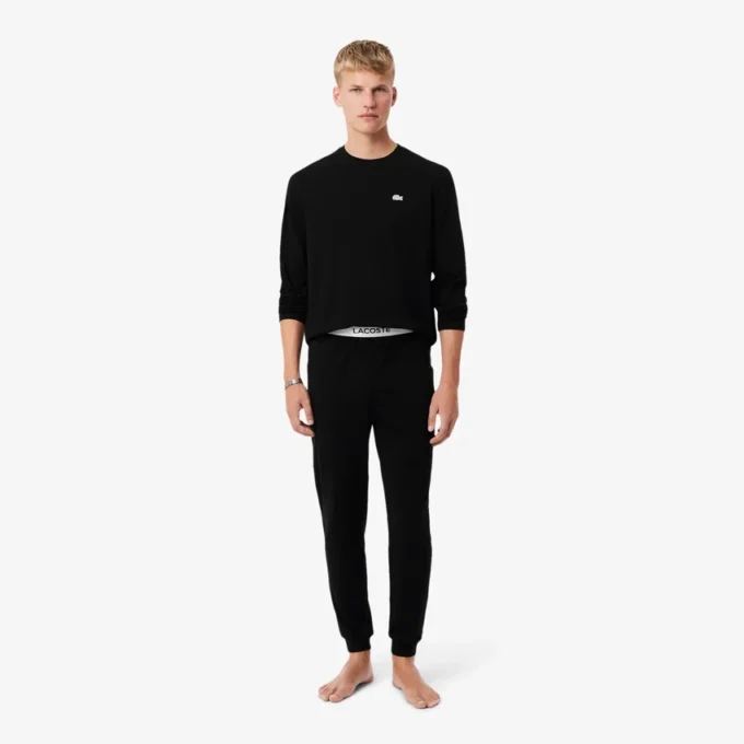 Conjunto de pijama de cintura plateada para hombre