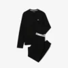 Conjunto de pijama de cintura plateada para hombre