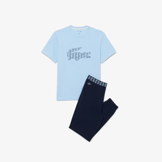 Conjunto de pijama de jersey Monogram para hombre