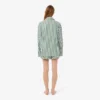 Conjunto de pijama oversize de popelín a rayas