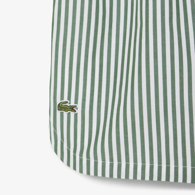Conjunto de pijama oversize de popelín a rayas