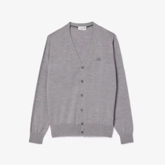 Cárdigan de lana merina para hombre