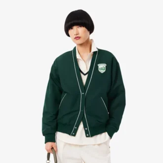Cárdigan oversize acolchado de nailon para mujer