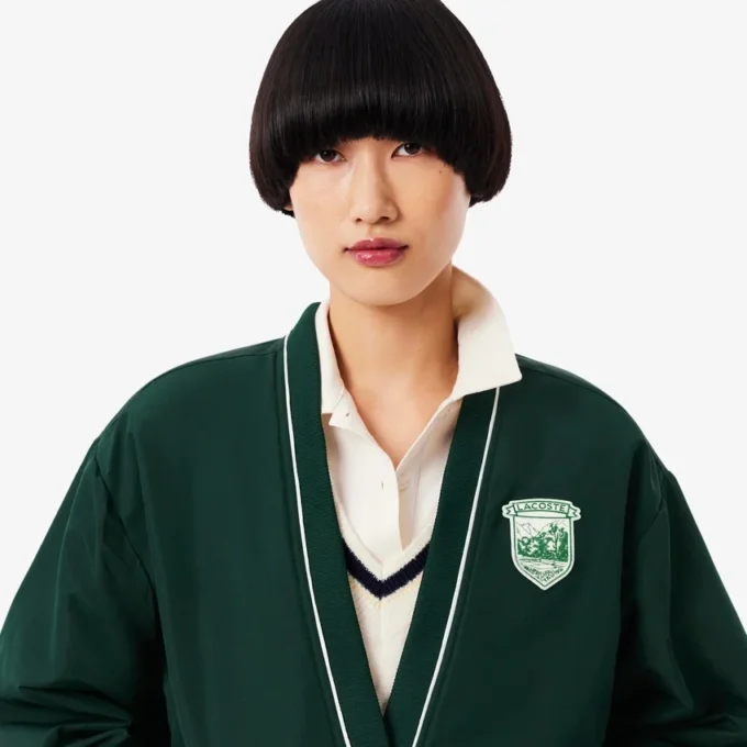 Cárdigan oversize acolchado de nailon para mujer