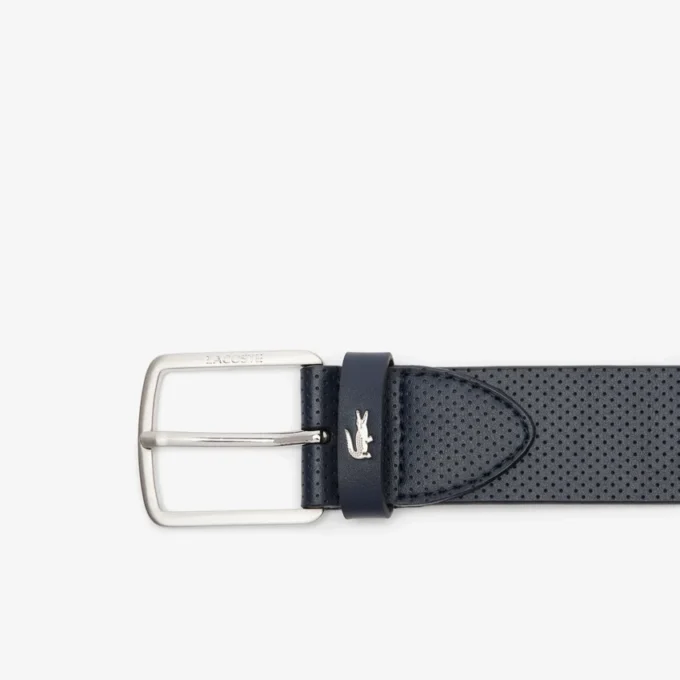 Estuche de regalo con cinturón de cuero y tarjetero