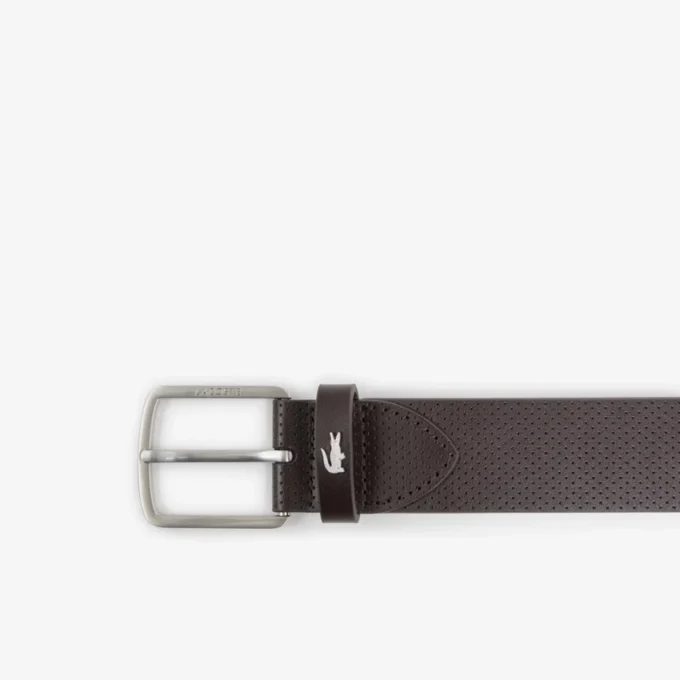 Estuche de regalo con cinturón de cuero y tarjetero