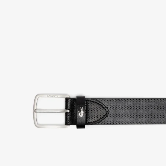 Estuche de regalo con cinturón de cuero y tarjetero