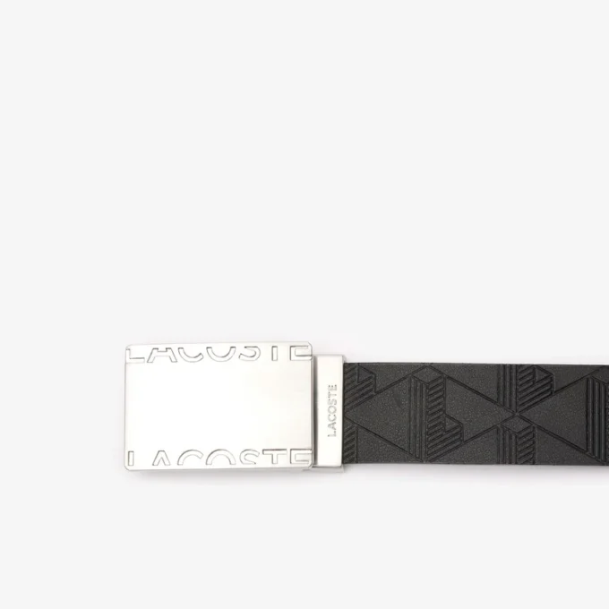 Estuche de regalo de cinturón y hebilla de piel lisa