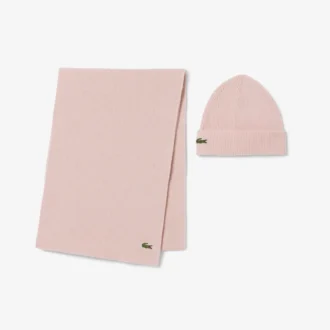Estuche de regalo unisex de bufanda y gorro de lana