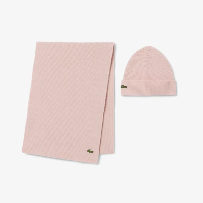 Estuche de regalo unisex de bufanda y gorro de lana