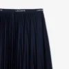 Falda larga plisada para mujer