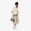 Falda plisada con estampado Topography para mujer